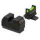 Night Fision Optic Height Fiber Sight Set, Sig P320 w/ RMR/507c/SRO, Green Front, Black, SIG-183-345-332-GFZX