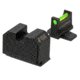Night Fision Optic Height Fiber Sight Set, Smith &amp; Wesson M&amp;P 2.0 w/ RMR/507c/SRO, Green Front, Black, SAW-206-311-402-GFZX
