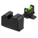 Night Fision Optic Height Fiber Sight Set, Smith &amp; Wesson M&amp;P 2.0 w/ RMR/507c/SRO, Green Front, Black, SAW-206-311-402-GFZX