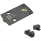 Night Fision Optic Plate + Blacked Out Sights Combo 507K to Springfield Hellcat, Black, SPR-OPBS-507K-HC-ZXZX