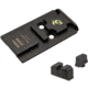 Night Fision Aimpoint ACRO Adapter Plate, Glock Mos + Blacked Out Sights Combo, Black, GLK-OPBS-ACRO-MOS-ZXZX