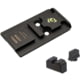 Night Fision Precision Glock MOS Adapter Plate w/ ORS Sights Combo Pack, Aim Point Acro, Blank Front, Blank Rear, Black, GLK-OPBS-ACRO-MOS-ZXZX