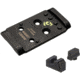 Night Fision Optic Plate + Blacked Out Sights Combo EPS to Glock Full Size MOS, Black, GLK-OPBS-EPS-MOS-ZXZX