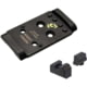 Night Fision Precision Glock MOS Adapter Plate w/ ORS Sights Combo Pack, Holosun EPS, Blank Front, Blank Rear, Black, GLK-OPBS-EPS-MOS-ZXZX