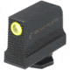 Night Fision Optic Plate + Tritium Ylw Front Sight Combo ACRO to Glock Full Size MOS, Black, GLK-OPBS-ACRO-MOS-YGZX