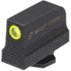 Night Fision Optic Plate + Tritium Ylw Front Sight Combo EPS to Glock Full Size MOS, Black, GLK-OPBS-EPS-MOS-YGZX