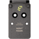 Night Fision Optic Plate + Tritium Ylw Front Sight Combo RMR/507c to Glock Full Size MOS, Black, GLK-OPBS-RMR-MOS-YGZX