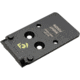 Night Fision RMR Cut Adapter Plate, Glock Mos + Tritium Ylw Front Sight Combo, Black, GLK-OPBS-RMR-MOS-YGZX