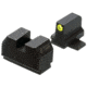Night Fision Optic Plate + Tritium Ylw Front Sight Combo RMR/507c to Sig P320, Black, SIG-OPBS-RMR-P320-YGZX