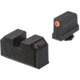 Night Fision Optics Ready Stealth Lower 1/3rd Night Sight Set, Glock 17/19/34 w/ RMR/507c/SRO/ACRO, Orange Front Ring, Blank Rear Sight, GLK-001-330-353-OGZX