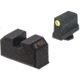 Night Fision Optics Ready Stealth Lower 1/3rd Night Sight Set, Glock 17/19/34 w/ RMR/507c/SRO/ACRO, Yellow Front Ring, Blank Rear Sight, GLK-001-330-353-YGZX