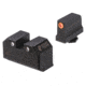 Night Fision Optics Ready Stealth Lower 1/3rd Night Sight Set, Glock 17/19/34 w/ RMR/507c/SRO/ACRO, Orange Front, Black, GLK-001-330-353-OGZG