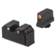 Night Fision Optics Ready Stealth Lower 1/3rd Night Sight Set, Glock 17/19/34 w/ RMR/507c/SRO/ACRO, Orange Front, Black, GLK-001-330-353-OGZG