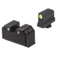 Night Fision Optics Ready Stealth Lower 1/3rd Night Sight Set, Glock 17/19/34 w/ RMR/507c/SRO/ACRO, Yellow Front, Black, GLK-001-330-353-YGZG