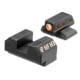 Night Fision Optics Ready Stealth Night Sight Set for Canik MC9/507k/EPS w/ Orange Front, Blank Rear, Black, One Size, CNK-030-163-193-OGZX