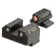 Night Fision Optics Ready Stealth Night Sight Set for Canik Mete SF and TP9 Pistols w/ Orange Front Ring, Black, One Size, CNK-029-187-250-OGZG
