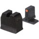 Night Fision Optics Ready Stealth Heckler &amp; Koch Night Sight Set, HK VP9 w/ DPP/509t/Acro, Orange Front Ring, Blank Rear Sight, HAK-127-480-517-OGZX