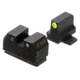 Night Fision Optics Ready Stealth Night Sight Set for Sig P320/RMR/507c/508t/Romeo Pro w/ Yellow Front Ring, Black, One Size, SIG-180-345-332-YGZG