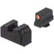 Night Fision Optics Ready Stealth Walther Night Sight Set, Walther PDP/PPQ w/ RMR/507c/508t, Orange Front Ring, Blank Rear Sight, WAL-277-290-313-OGZX