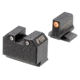 Night Fision Optics Ready Stealth Night Sight Set, S&amp;W M&amp;P w/ RMR/507c/SRO, Orange Front, Black, SAW-205-311-402-OGZG