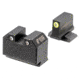 Night Fision Optics Ready Stealth Night Sight Set, S&amp;W M&amp;P w/ RMR/507c/SRO, Yellow Front, Black, SAW-205-311-402-YGZG