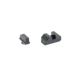 Night Fision Optics Ready Stealth Series Square-Notch Tritium Night Sights, Glock 43X MOS, 220-227in Blade Height, Blank Front Sight, Blank Rear Sight, Black, GLK-003-220-227-ZXZX
