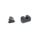 Night Fision Optics Ready Stealth Series Square-Notch Tritium Night Sights, SIG Sauer P-Series, 315-302in Blade Height, Yellow Front Sight/Green Tritium, Blank Rear Sight, Black, SIG-180-315-302-YGZX