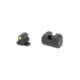 Night Fision Optics Ready Stealth Series Square-Notch Tritium Night Sights, SIG Sauer P-Series, 315-302in Blade Height, Yellow Front Sight/Green Tritium, Blank Rear Sight, Black, SIG-180-315-302-YGZX