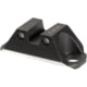 Night Fision Optics Ready Stealth Square-Notch Tritium Pistol Night Sight, Glock 19/45/47/48, Black Front, Black Rear w/ COA Optic, GLK-001-230-362-ZGZG