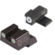 Night Fision Perfect Dot Night Sight Set w/Front, Square Rear, White Front w/Green Tritium, White Rear w/Green Tr, Fits Springfield XD-S &amp; XD-E, SPR-228-003-WGWG