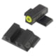 Night Fision Perfect Dot Night Sight Set w/Front, Square Rear, Yellow Front w/Green Tritium, Black Rear w/Green T, Fits Springfield XD-S &amp; XD-E, SPR-228-003-YGZG