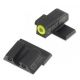 Night Fision Perfect Dot Night Sight Set w/Front, U Rear, Yellow Front w/Green Tritium, Black Rear w/Green T, Fits Springfield XD/XDM/XD Mod. 2, SPR-226-007-YGZG