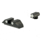 Night Fision Perfect Dot Night Sight Set w/White Front, Square Black Rear, w/Green Tritium, Glock 17/17L/19/22-28/31-35/37-39, GLK-001-003-WGZG