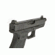 Night Fision Perfect Dot Suppressor Height Night Sight Set w/White Front, Square Black Rear, w/Green Tritium, Glock 17/17L/19-41, GLK-004-003-WGZG