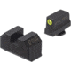 Night Fision Plate + Tritium Ylw Front Sight Combo 507K to Glock 43x MOS, Black, GLK-OPBS-507K-43X-YGZX