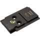 Night Fision Plate + Tritium Ylw Front Sight Combo 509T to Glock Full Size MOS, Black, GLK-OPBS-509T-MOS-YGZX