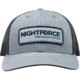 NightForce Trucker Hat, Low Profile, w/ Patch, Black/Grey, Medium/Large, A524-ML
