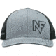 NightForce Trucker Hat, w/ NF Offset Logo, Black/Grey, A520