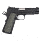 Nighthawk Custom Bob-Marvel-Custom Pistol, .45 ACP, 4.25in barrel, black finish steel frame, custom checkered G10 grips grip, recoil operated semi-automatic, adjustable 3-dot tritium, 8 round magazine, NCF-BMV CM-45-4.25-1-FRRMPG