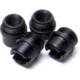 Nighthawk Custom Grip Screw Bushings, Carbon, Fully Machined, Standard, 4-pack, SP0150