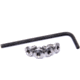 Nighthawk Custom Grip Screws, Set of Four, Thin Hex Head, Stainless, w/Wrench, Fully Machined, SP0161