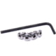 Nighthawk Custom Grip Screws, Set of Four, Thin Hex Head, Stainless, w/Wrench, Fully Machined, SP0161