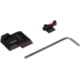 Nighthawk Custom Sight Kit Fiber Optic .190, Heinie Ledge Black Rear Sight, Novak Cut, SKI01706