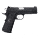 Nighthawk Custom Falcon-Commander Pistol, .45 ACP, 4.25in barrel, black finish steel frame, custom checkered G10 grips grip, recoil operated semi-automatic, tritium front, Heinie rear, 8 round magazine, NCF-FC CR-45-4.25-1-FRRMPG