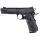 Nighthawk Custom Fire-Hawk Pistol, 9mm Luger, 5in barrel, black matte stainless steel frame, custom G10 grip, recoil operated semi-automatic, gold bead front, Heinie rear, 9 round magazine, NCF-FH-9MM-5-1-FRRMPG