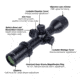 NightStar 3-12x42mm 30mm Tube Riflescope, First Focal Plane, Illuminated Mil-Dot, Black, NS11214