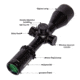 NightStar SFIRF 2.5-15x50mm Rifle Scope, 30mm Tube, First Focal Plane, Black, Illuminated Mil-Dot Reticle, MOA, NS112015