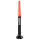 Nightstick Safety Light/LED Flashlight Combo, Black, White/Amber Flood,150 Lumens,Magnetic Base,Red Cone NSP-1174-K01