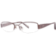 Nina Ricci NR2258F Progressive Prescription Eyeglasses - Frame Chocolate, Size 52/16mm NR2258F02