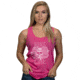 Nine Line Apparel Flow Skull Women's Tank Fuchsia X-large